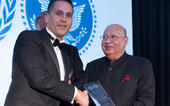 Lord Loomba receives a Lifetime Achievement Award from the United Nations New York Association
