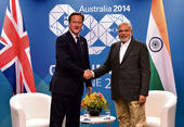 Ties with India top priority, Cameron tells Modi