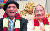 World's oldest couple celebrate their joint birthdays
