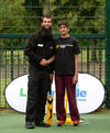 Moeen Ali and Ismail Aziz 15, of Alumrock, Birmingham