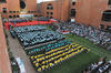 Students attend a graduation ceremony at the Indian Institute of Management-Ahmedabad