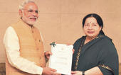 Jaya raises inter-state issues, GST with Modi...