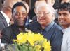 Rousing welcome to Pele in Kolkata
