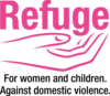 Refuge 2 colour logo transparent background