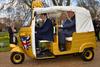 Prince Charles in rickshaw
