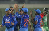 India score a consolation victory over Bangladesh...