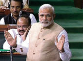 My govt's only religion is India first, Modi tells Parliament...