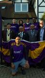 Kunal, Sudbury Lion's Club and St Luke's Chief Executive on morning of the challenge 2
