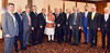 The Prime Minister, Shri Narendra Modi and the President of the Swiss Confederation, Mr. Johann Schneider-Ammann with the Swiss business leaders, i...