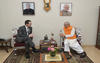 Geoff  meeting Gujarat Governor O. P. Kohli and discussed about UK and Gujarat relations on cultural, educational, political etc.
