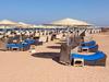 Empty beach in Sharm el-Sheikh