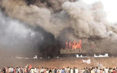 Quota stir in Andhra turns violent, train set on fire...