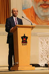 Lord Gadhia addressing the congregation