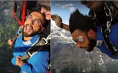 Ranveer trying out adventure sports in Switzerland...