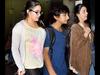 Saif's daughter Sara and son Ibrahim with their mother Begum Amrita