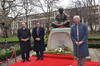 Dr M Nandakumara, the Executive Director of Bharatiya  Vidya Bhavan, reciting a Vedic prayer on the occasion as Mr CB Patel and YK Sinha look on