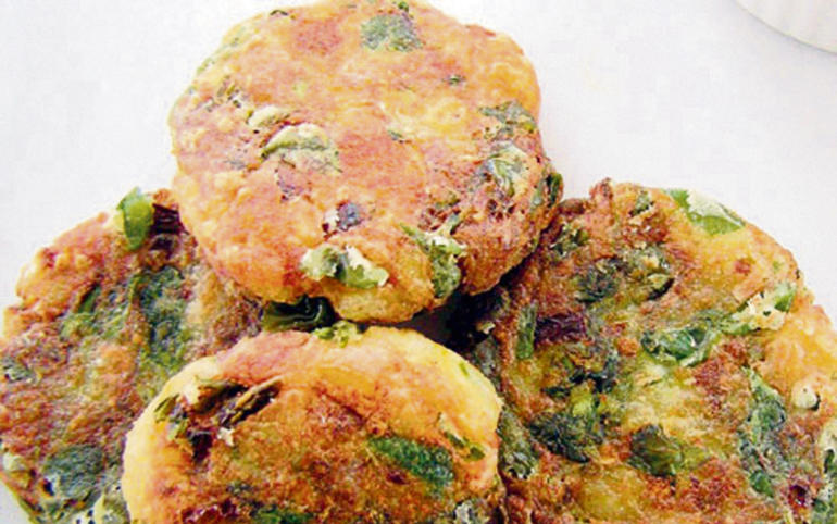 ચના-પાલક પેટીસ... ચના-પાલક પેટીસ...