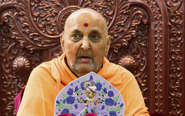 સારંગપુર ખાતે પૂ. પ્રમુખ સ્વામીનો ૯૫મો જન્મોત્સવ શ્રદ્ધાભેર ઉજવાયો