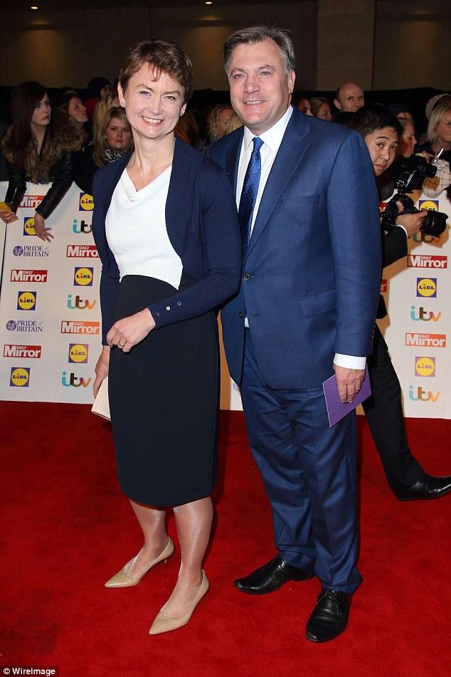 Election-- Ed Balls with wife Yvette Cooper