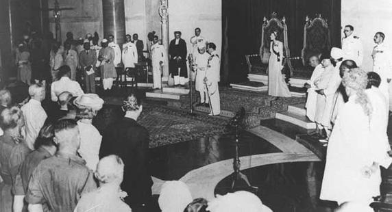 nehru take oath