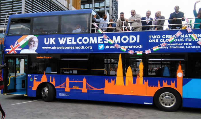 Modi Express Bus in UK