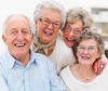 Senior female friends laughing