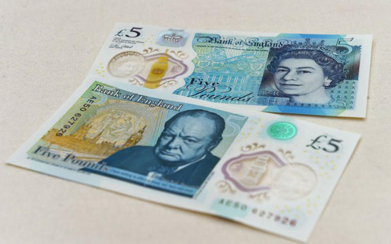 New polymer £5 note