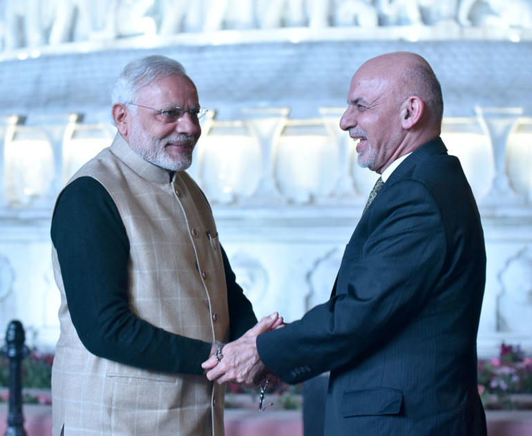 modi with ghani