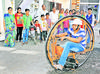 one wheel bike