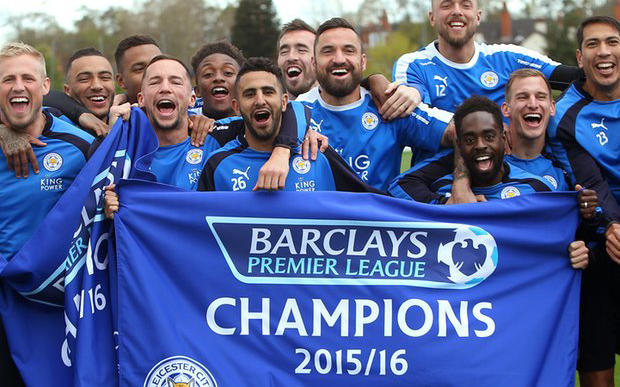 Leicester football win celebrated