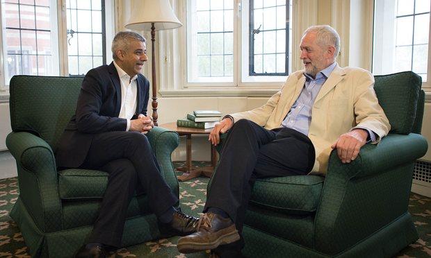 Sadiq with Corbyn