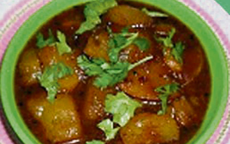 કાચી કેરીનું શાક...