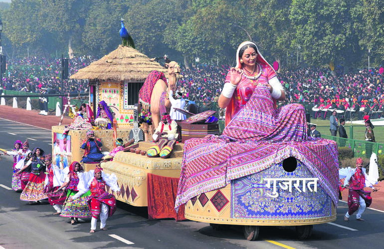 Gujarat rehearsal for the Republic Day Parade-2017