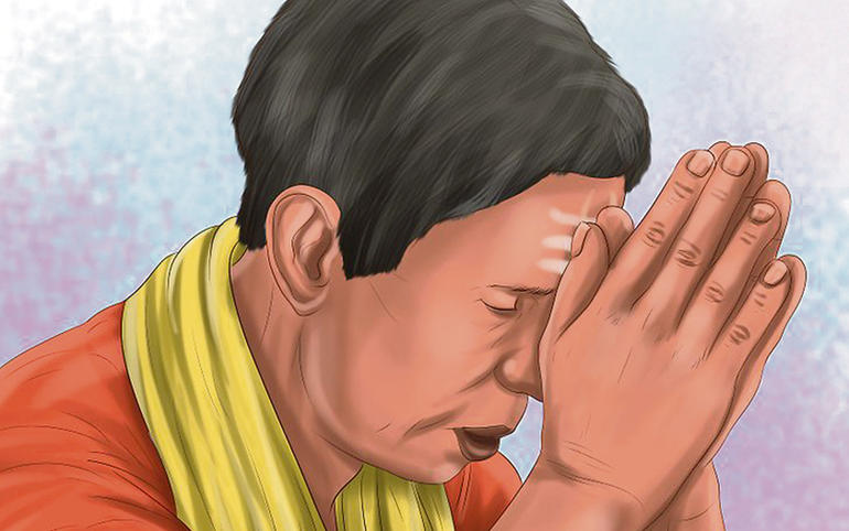પ્રાર્થના તણાવ ઘટાડીને માનસિ