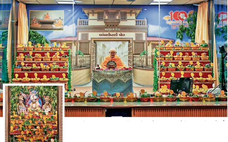 અમદાવાદના શાહીબાગ મંદિરે પૂ. અમદાવાદના શાહીબાગ મંદિરે પૂ.