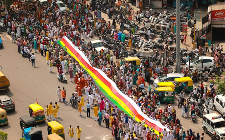 અમદાવાદમાં જૈન સંઘોની વિરાટ ર અમદાવાદમાં જૈન સંઘોની વિરાટ ર