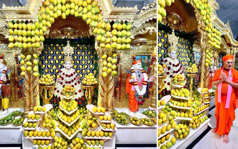 મણિનગર ગાદી સંસ્થાન મંદિરમાં 1... મણિનગર ગાદી સંસ્થાન મંદિરમાં 1...