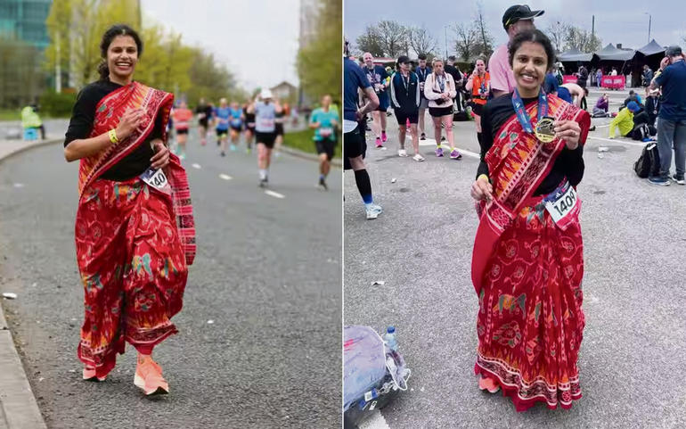 માન્ચેસ્ટરની મેરેથોનમાં છવાઇ... માન્ચેસ્ટરની મેરેથોનમાં છવાઇ...
