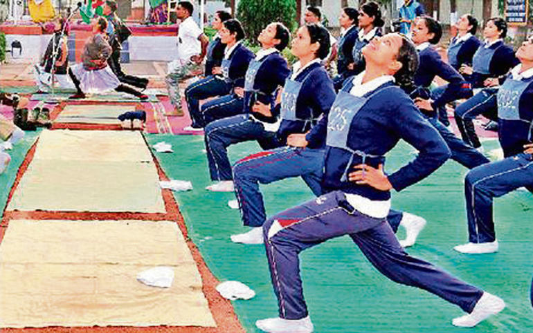 14 Year Payal in Yoga