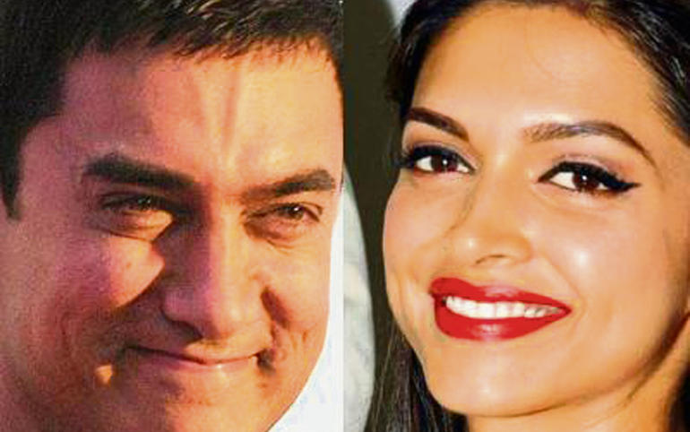 Aamir with Deepika