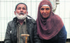 Abdul Qadir Azizi with daughter