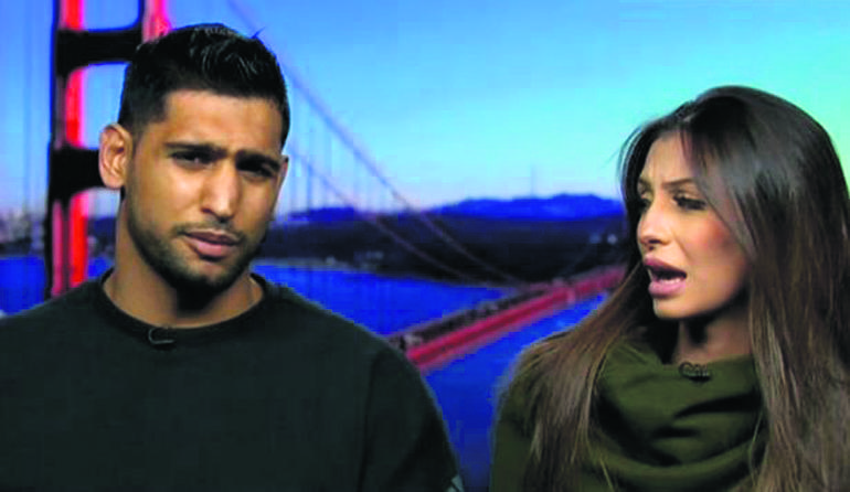Amir Khan and wife