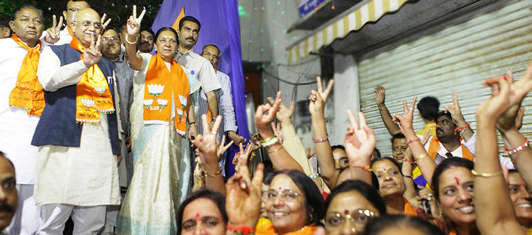 Anandiben patel at khanpur