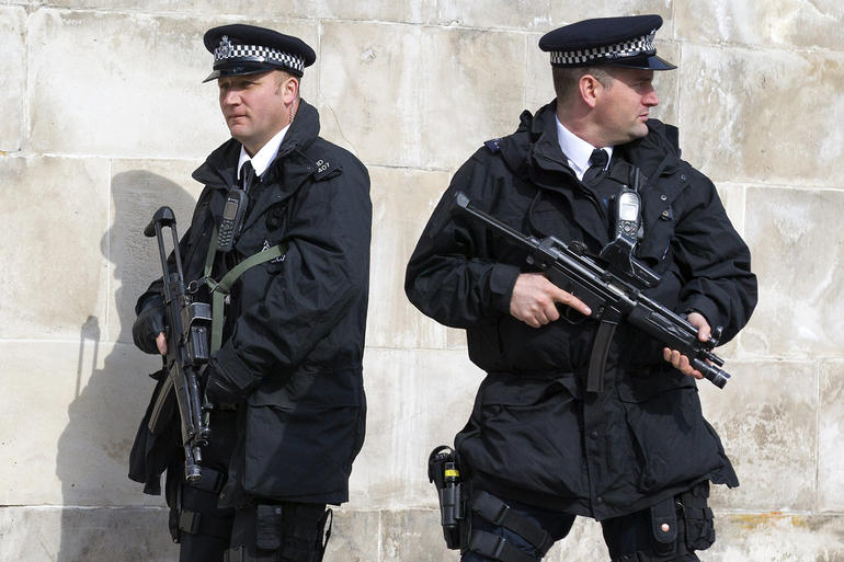 Armed police officers-UK