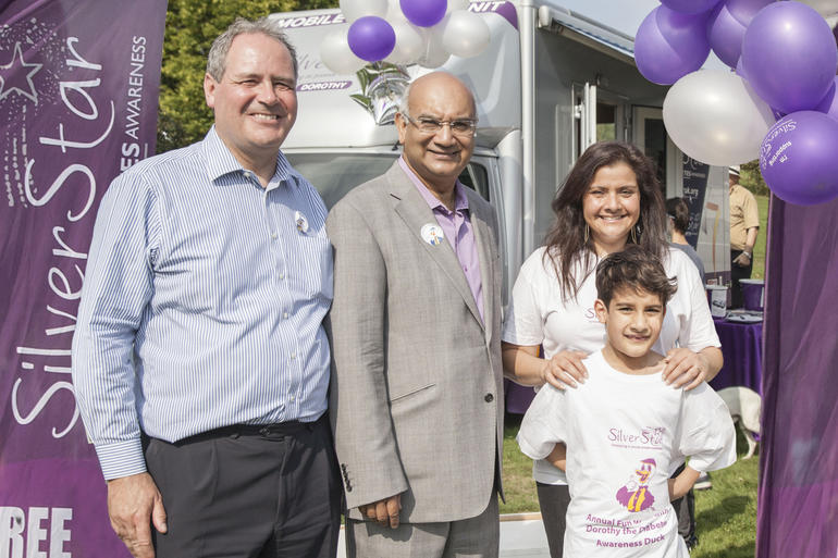Bob Blackman MP; Keith Vaz MP; Nina Wadia 