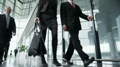 Business people walking