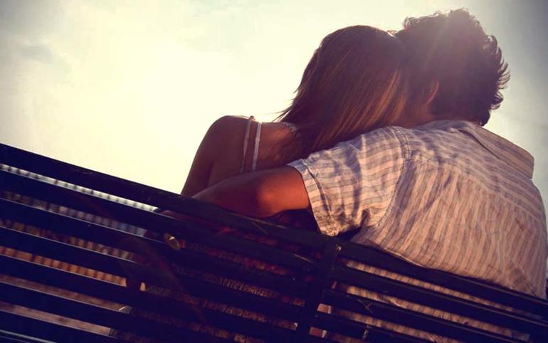 couple sitting on the bench