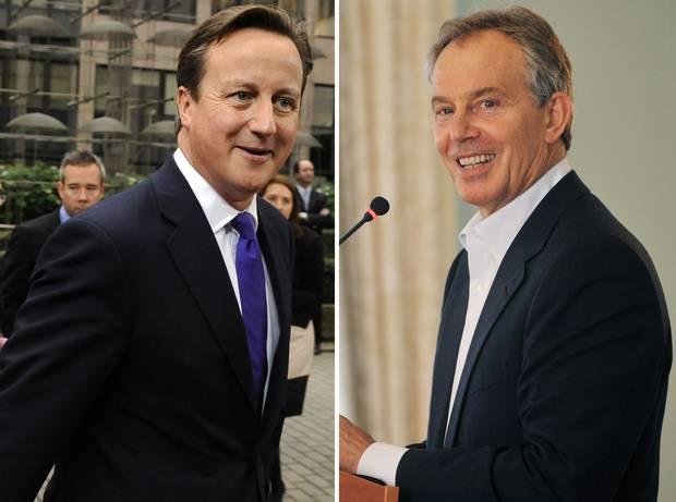 David Cameron and Tony Blair