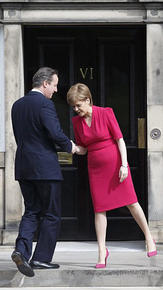 David Cameron with Nicola Sturgeon