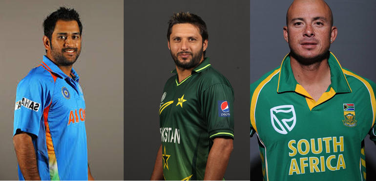 Dhoni, Afridi & Gibbs